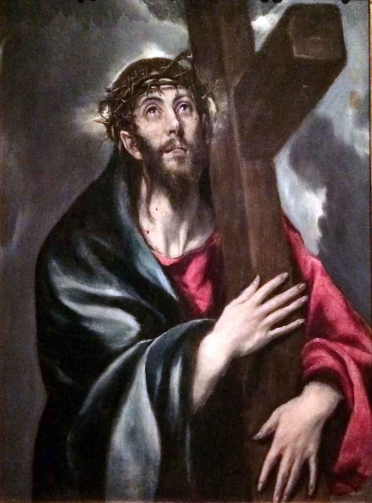 14-1 Jesus Bearing the Cross Uphill From National Museum of Decorative Arts MNAD By El Greco  1602 National Museum of Fine Arts MNBA  Buenos Aires